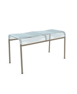 Schaffner Säntis Tabouret 2 places Spaghetti Bleu Pastel 51 Champagne 85 