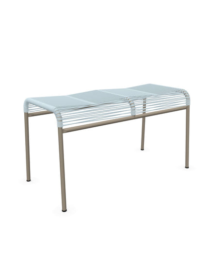 Schaffner Säntis Tabouret 2 places Spaghetti Bleu Pastel 51 Champagne 85 