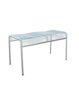 Schaffner Säntis Tabouret 2 places Spaghetti Bleu Pastel 51 Galvanisé à chaud 02 