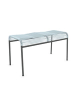 Schaffner Säntis Tabouret 2 places Spaghetti Bleu Pastel 51 Graphite 73 