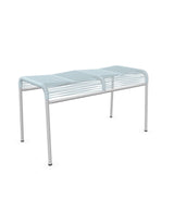 Schaffner Säntis Tabouret 2 places Spaghetti Bleu Pastel 51 Gris Argent 78 