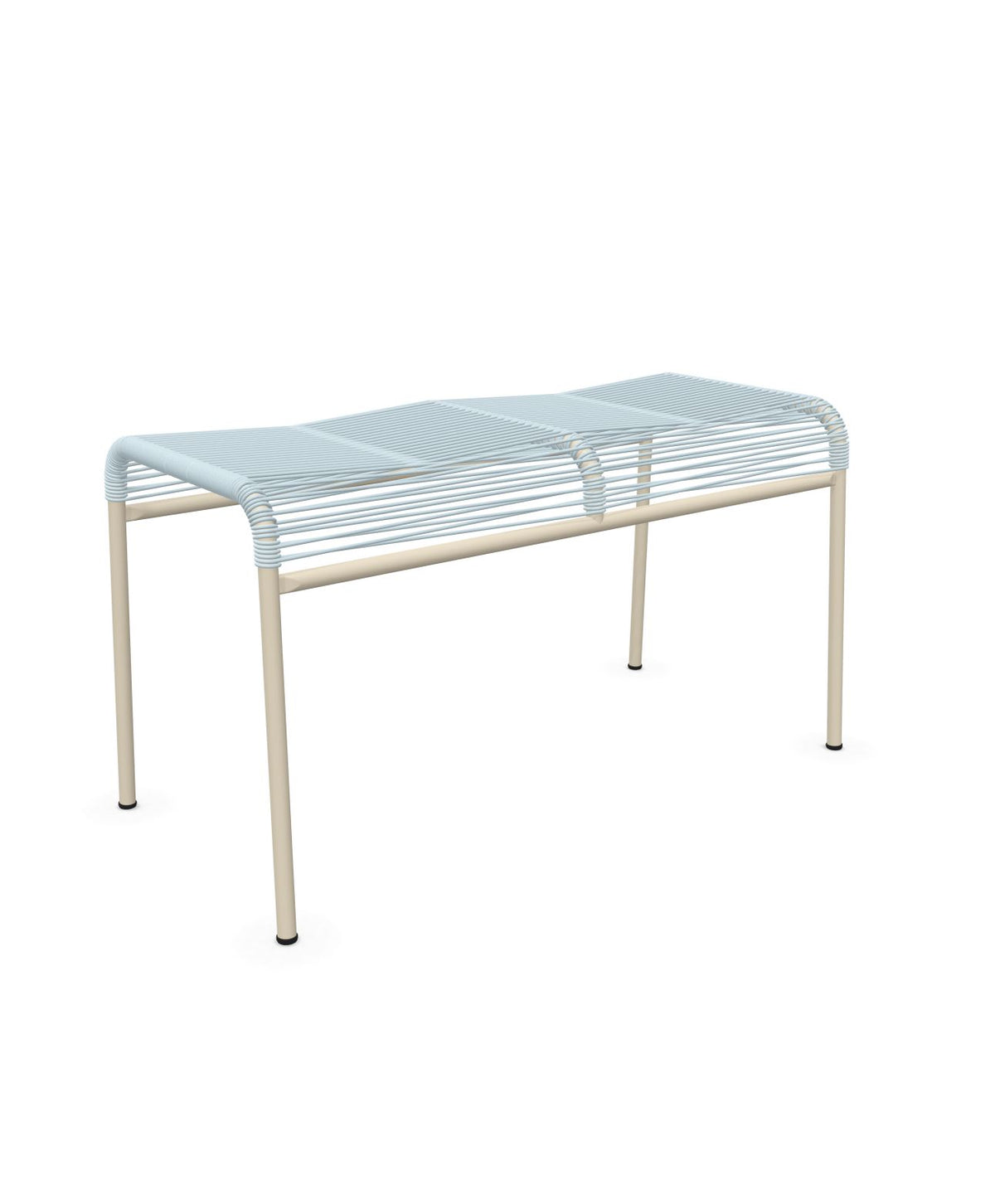 Schaffner Säntis Tabouret 2 places Spaghetti Bleu Pastel 51 Sable Pastel 15 