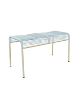 Schaffner Säntis Tabouret 2 places Spaghetti Bleu Pastel 51 Sable Pastel 15 