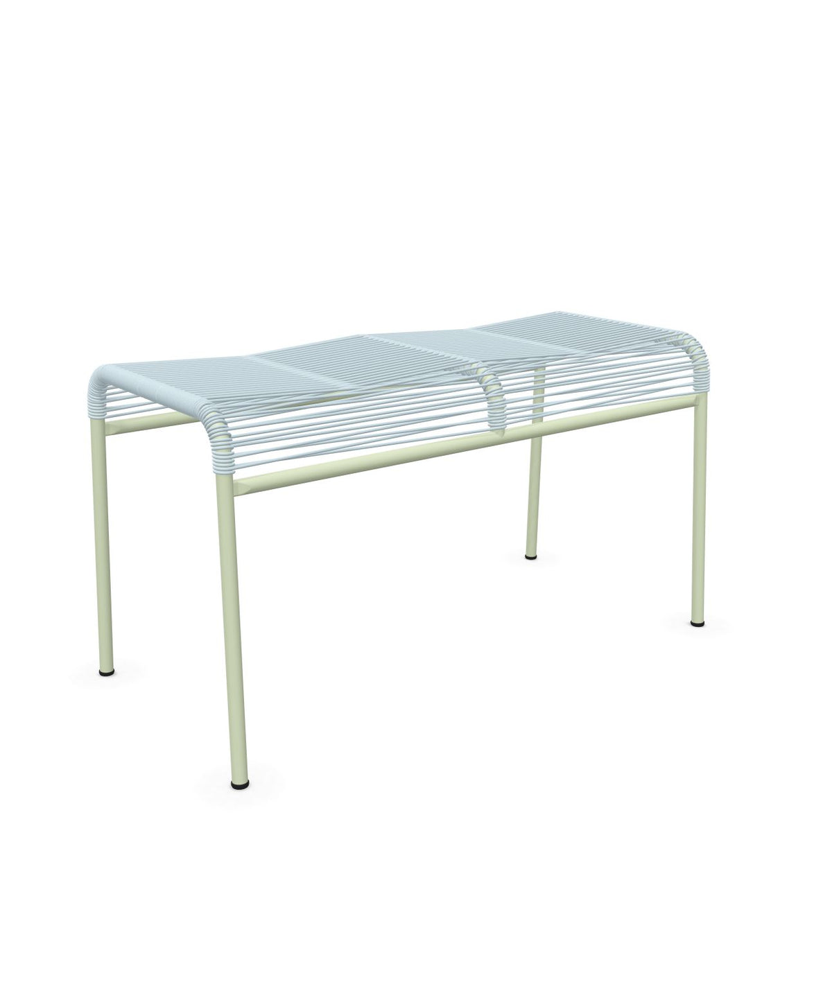 Schaffner Säntis Tabouret 2 places Spaghetti Bleu Pastel 51 Vert Pastel 64 