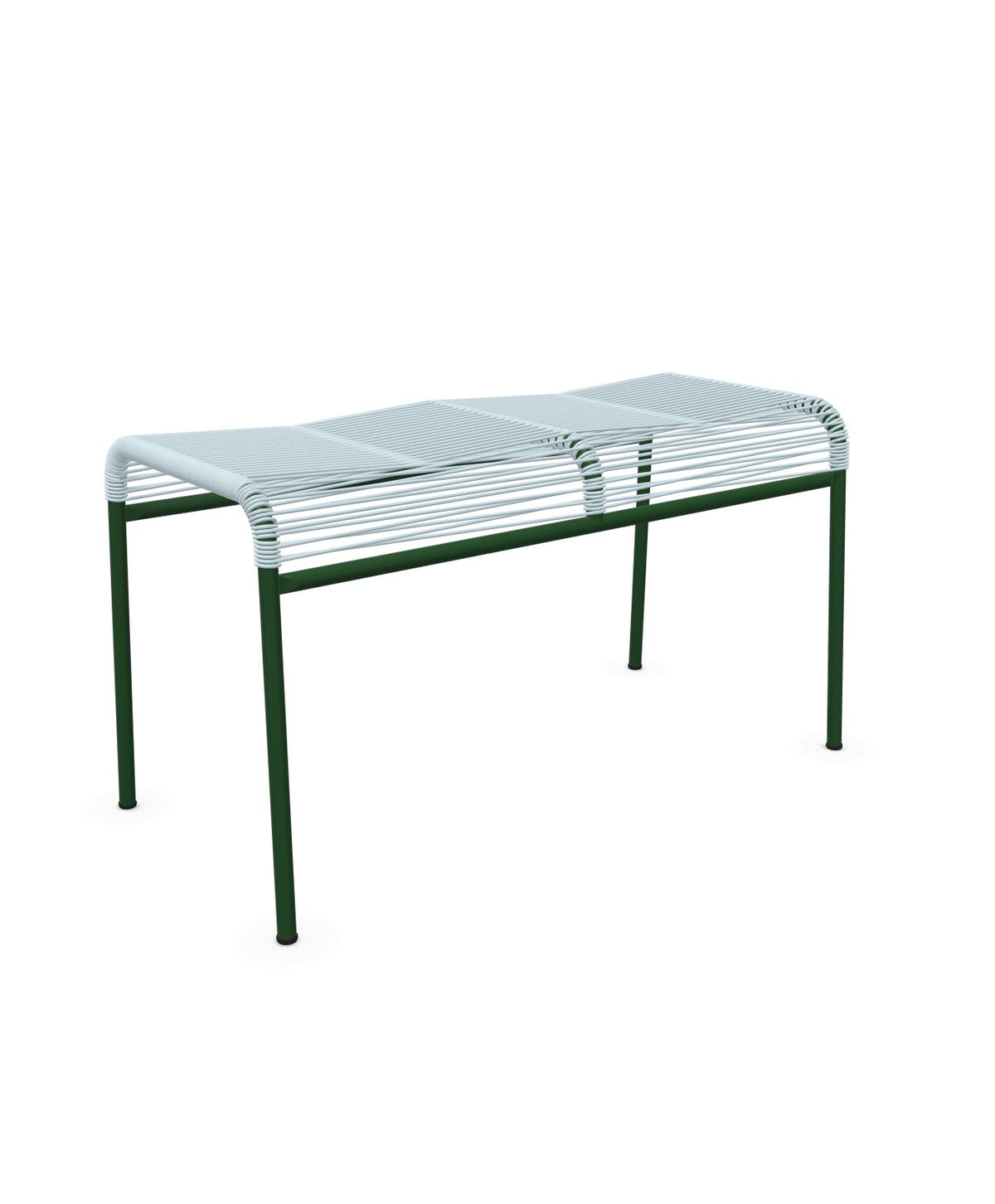 Schaffner Säntis Tabouret 2 places Spaghetti Bleu Pastel 51 Vert Sapin 66 