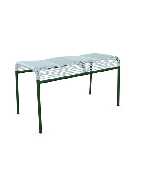 Schaffner Säntis Tabouret 2 places Spaghetti Bleu Pastel 51 Vert Sapin 66 