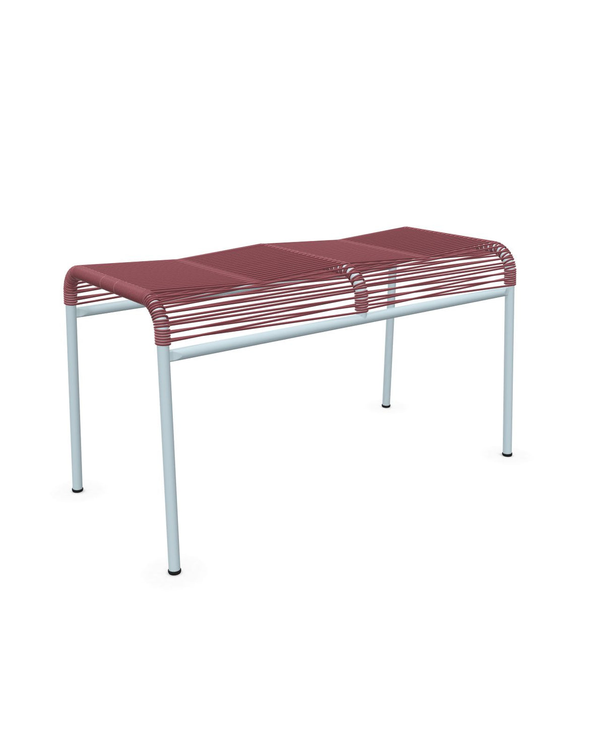 Schaffner Säntis Tabouret 2 places Spaghetti Bordeaux 38 Bleu Pastel 51 