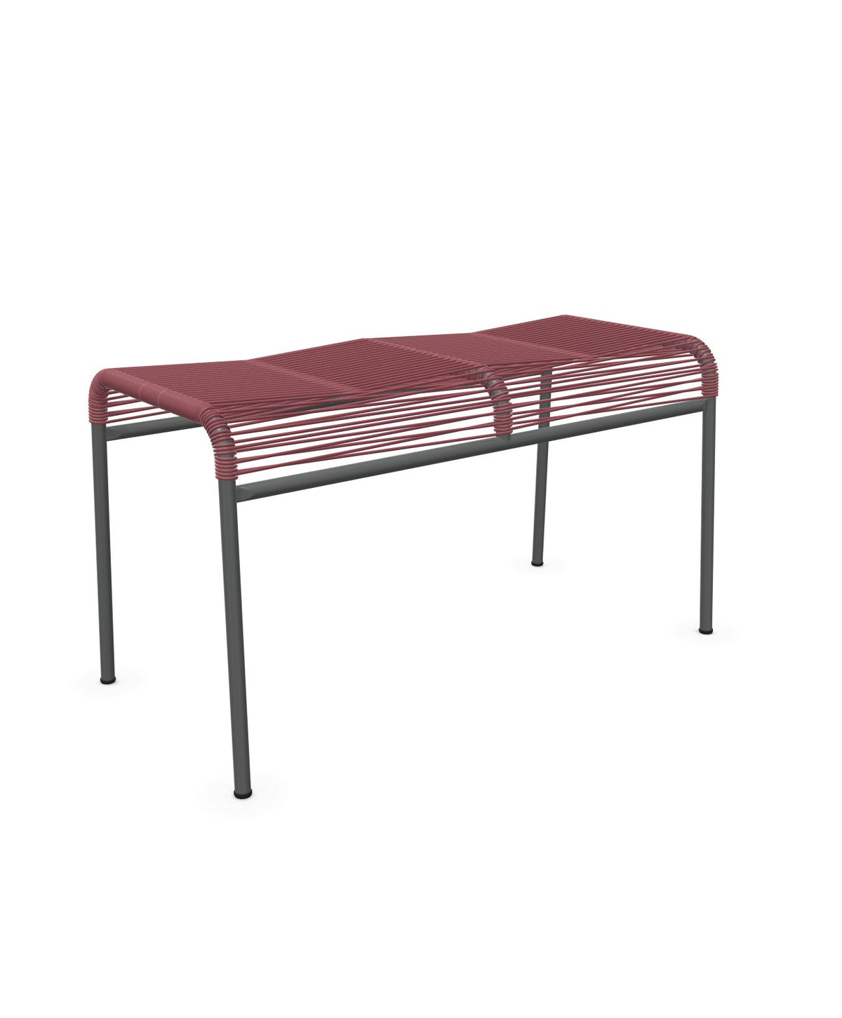 Schaffner Säntis Tabouret 2 places Spaghetti Bordeaux 38 Graphite 73 