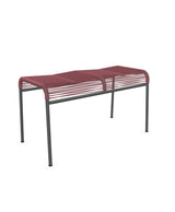 Schaffner Säntis Tabouret 2 places Spaghetti Bordeaux 38 Graphite 73 
