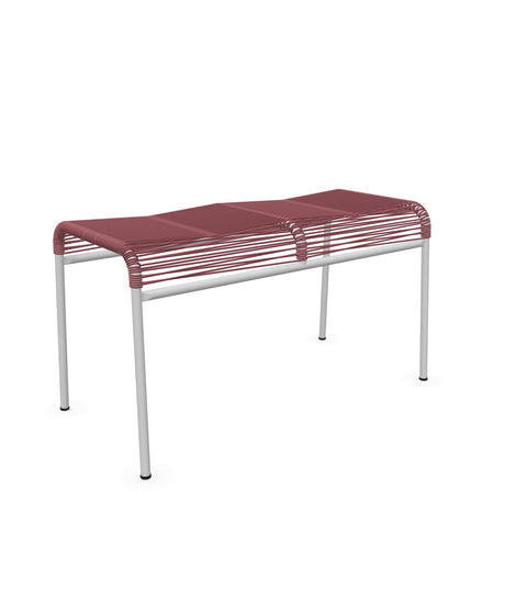 Schaffner Säntis Tabouret 2 places Spaghetti Bordeaux 38 Gris Argent 78 