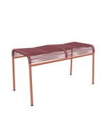 Schaffner Säntis Tabouret 2 places Spaghetti Bordeaux 38 Terracotta 84 