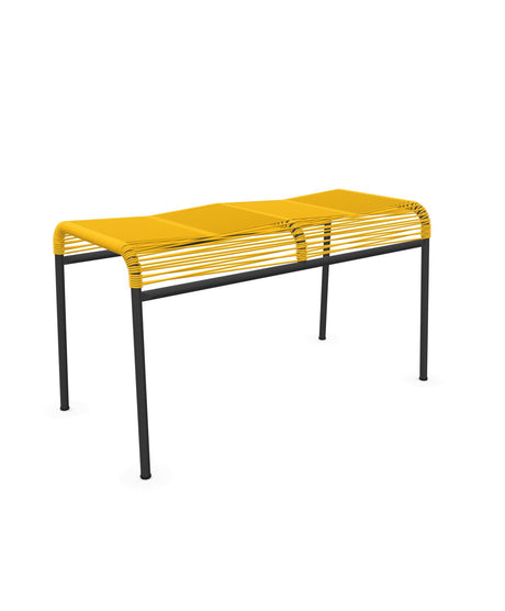 Schaffner Säntis Tabouret 2 places Spaghetti Jaune 11 Anthracite 77 