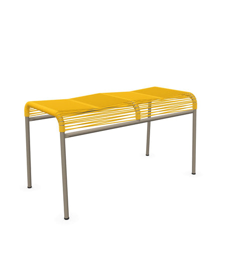 Schaffner Säntis Tabouret 2 places Spaghetti Jaune 11 Champagne 85 