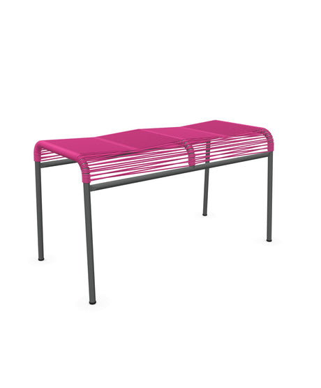 Schaffner Säntis Tabouret 2 places Spaghetti Rose 41 Graphite 73 