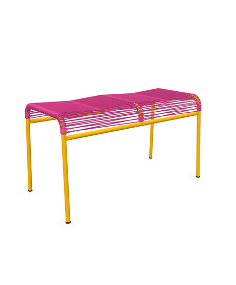 Schaffner Säntis Tabouret 2 places Spaghetti Rose 41 Jaune 11 