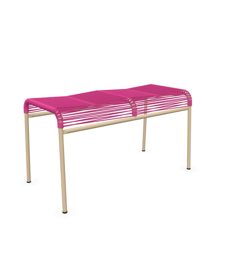 Schaffner Säntis Tabouret 2 places Spaghetti Rose 41 Marron Pastel 83 