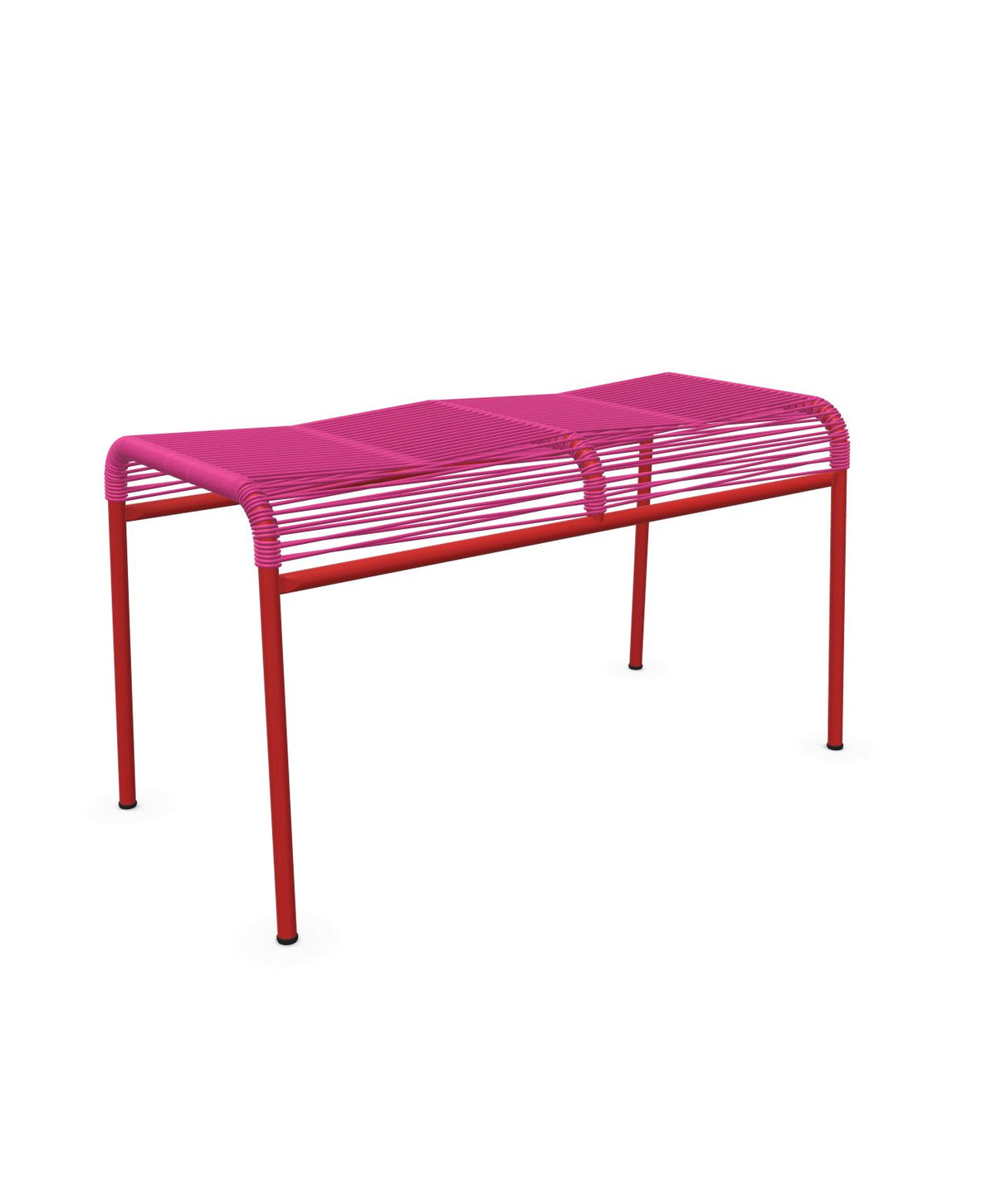 Schaffner Säntis Tabouret 2 places Spaghetti Rose 41 Rouge 30 