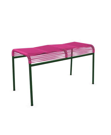 Schaffner Säntis Tabouret 2 places Spaghetti Rose 41 Vert Sapin 66 
