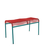 Schaffner Säntis Tabouret 2 places Spaghetti Rouge 30 Bleu Kali 56 