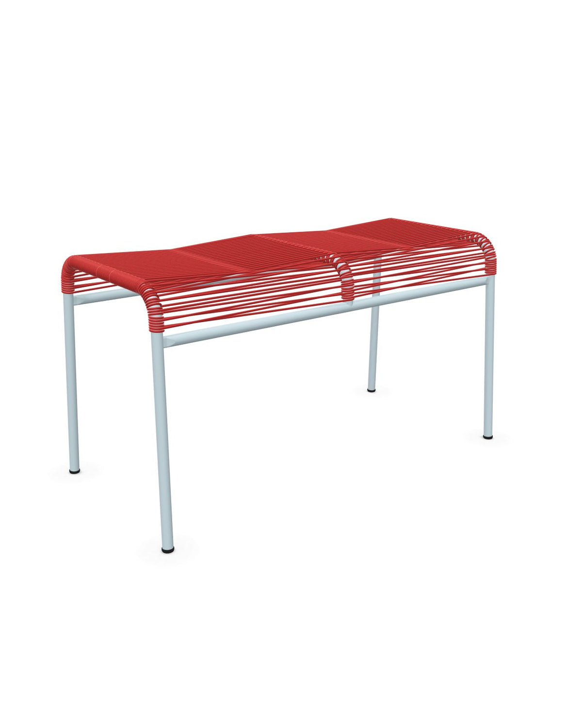 Schaffner Säntis Tabouret 2 places Spaghetti Rouge 30 Bleu Pastel 51 