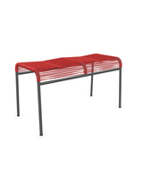 Schaffner Säntis Tabouret 2 places Spaghetti Rouge 30 Graphite 73 