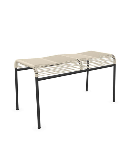 Schaffner Säntis Tabouret 2 places Spaghetti Sable Pastel 15 Anthracite 77 