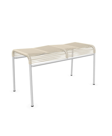 Schaffner Säntis Tabouret 2 places Spaghetti Sable Pastel 15 Blanc 90 