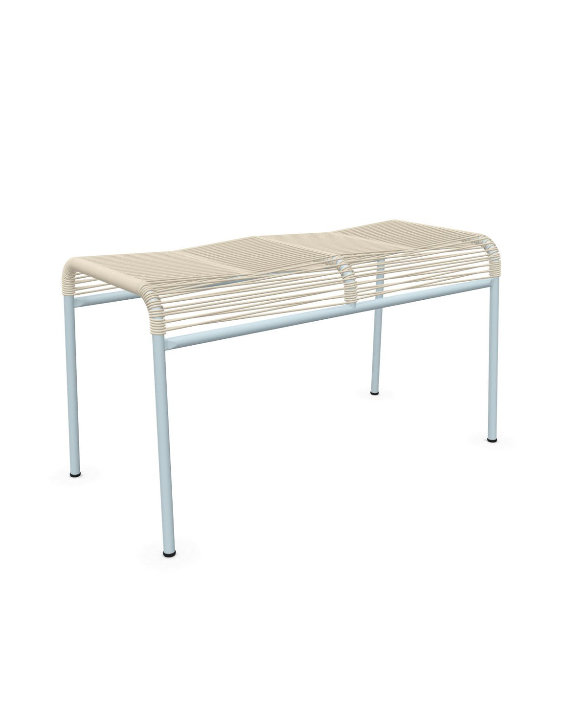 Schaffner Säntis Tabouret 2 places Spaghetti Sable Pastel 15 Bleu Pastel 51 