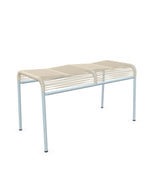 Schaffner Säntis Tabouret 2 places Spaghetti Sable Pastel 15 Bleu Pastel 51 