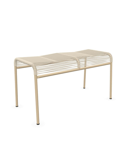 Schaffner Säntis Tabouret 2 places Spaghetti Sable Pastel 15 Marron Pastel 83 
