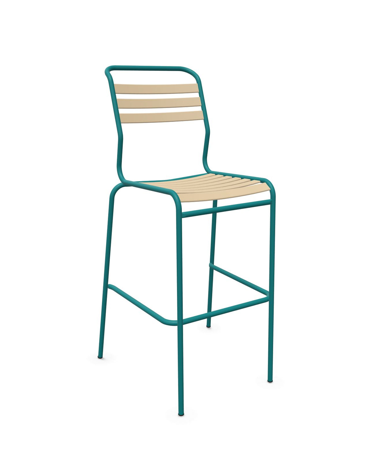 Schaffner Säntis Tabouret de bar à lattes 