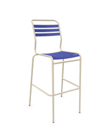 Schaffner Säntis Tabouret de bar à lattes Bleu 53 Sable Pastel 15 