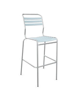 Schaffner Säntis Tabouret de bar à lattes Bleu Pastel 51 Galvanisé à chaud 02 