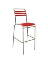 Schaffner Säntis Tabouret de bar à lattes Rouge 30 Champagne 85 