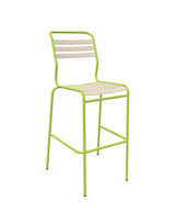 Schaffner Säntis Tabouret de bar à lattes Sable Pastel 15 Vert Clair 63 