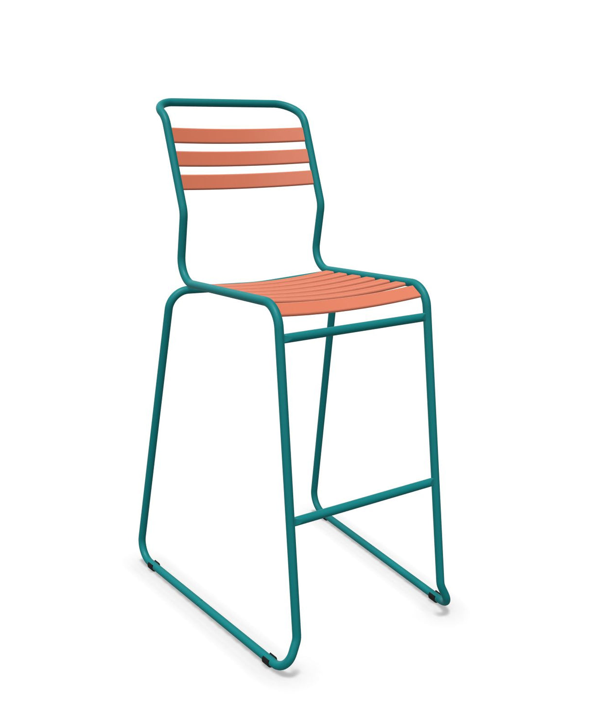 Schaffner Säntis Tabouret de bar luge à lattes 