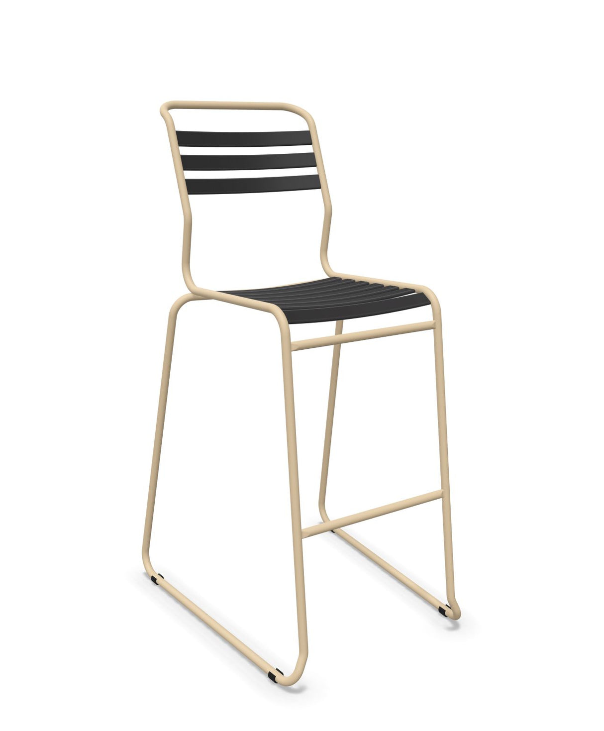 Schaffner Säntis Tabouret de bar luge à lattes 