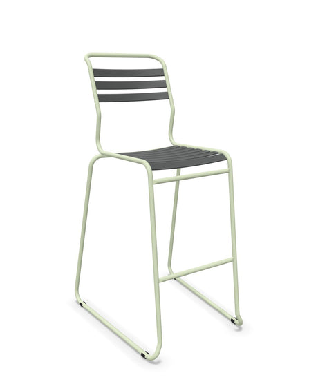 Schaffner Säntis Tabouret de bar luge à lattes 
