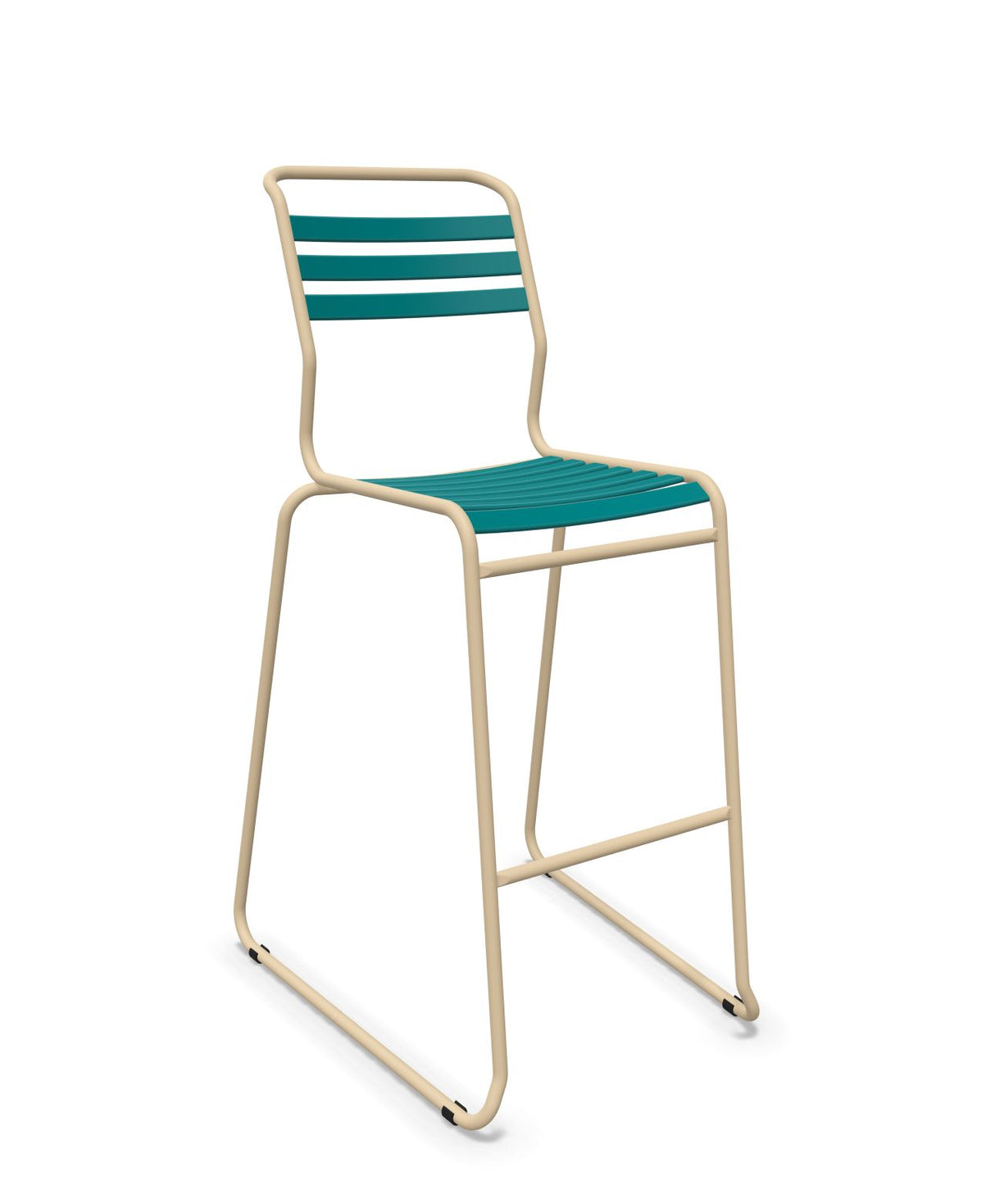 Schaffner Säntis Tabouret de bar luge à lattes 