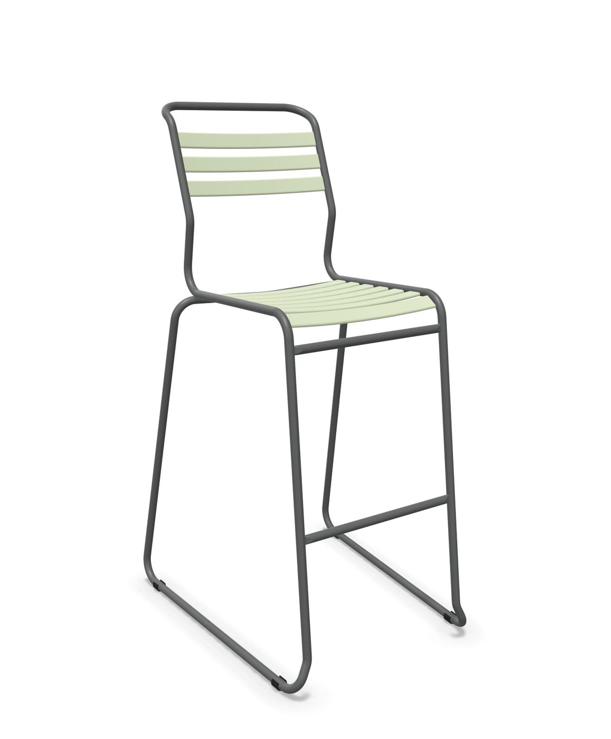 Schaffner Säntis Tabouret de bar luge à lattes 