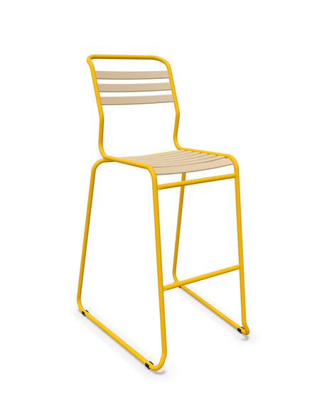 Schaffner Säntis Tabouret de bar luge à lattes 