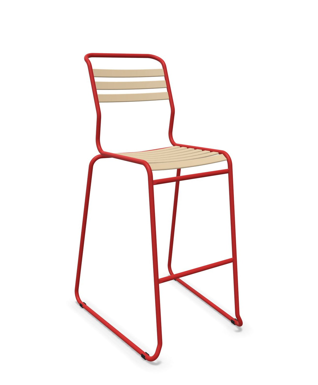 Schaffner Säntis Tabouret de bar luge à lattes 