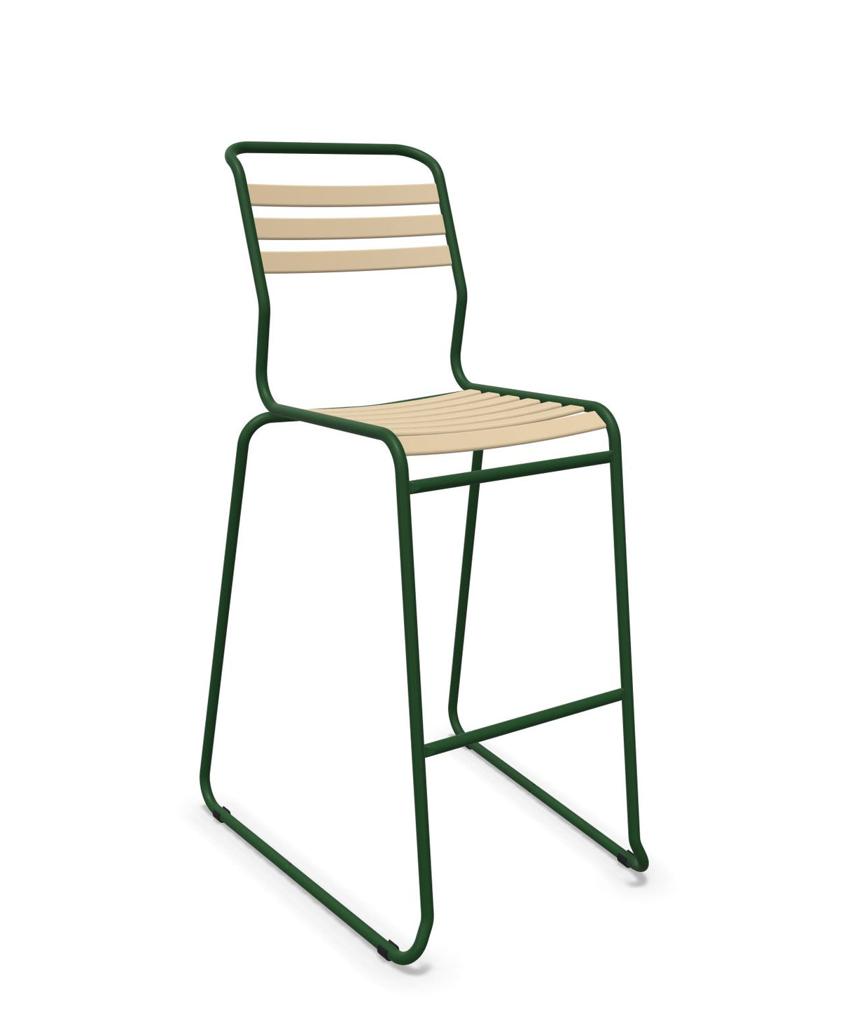 Schaffner Säntis Tabouret de bar luge à lattes 
