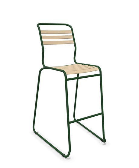 Schaffner Säntis Tabouret de bar luge à lattes 