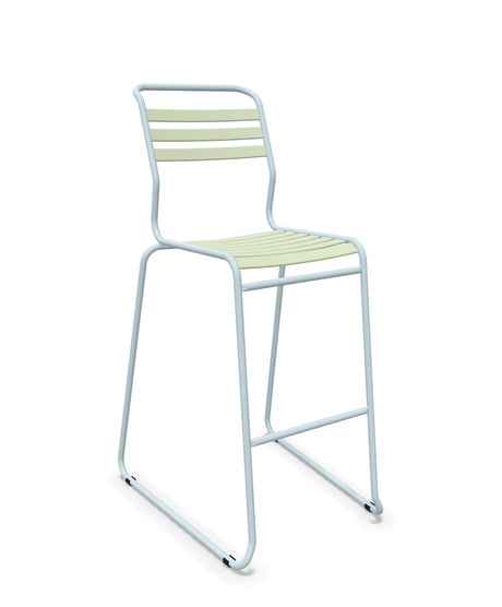 Schaffner Säntis Tabouret de bar luge à lattes 