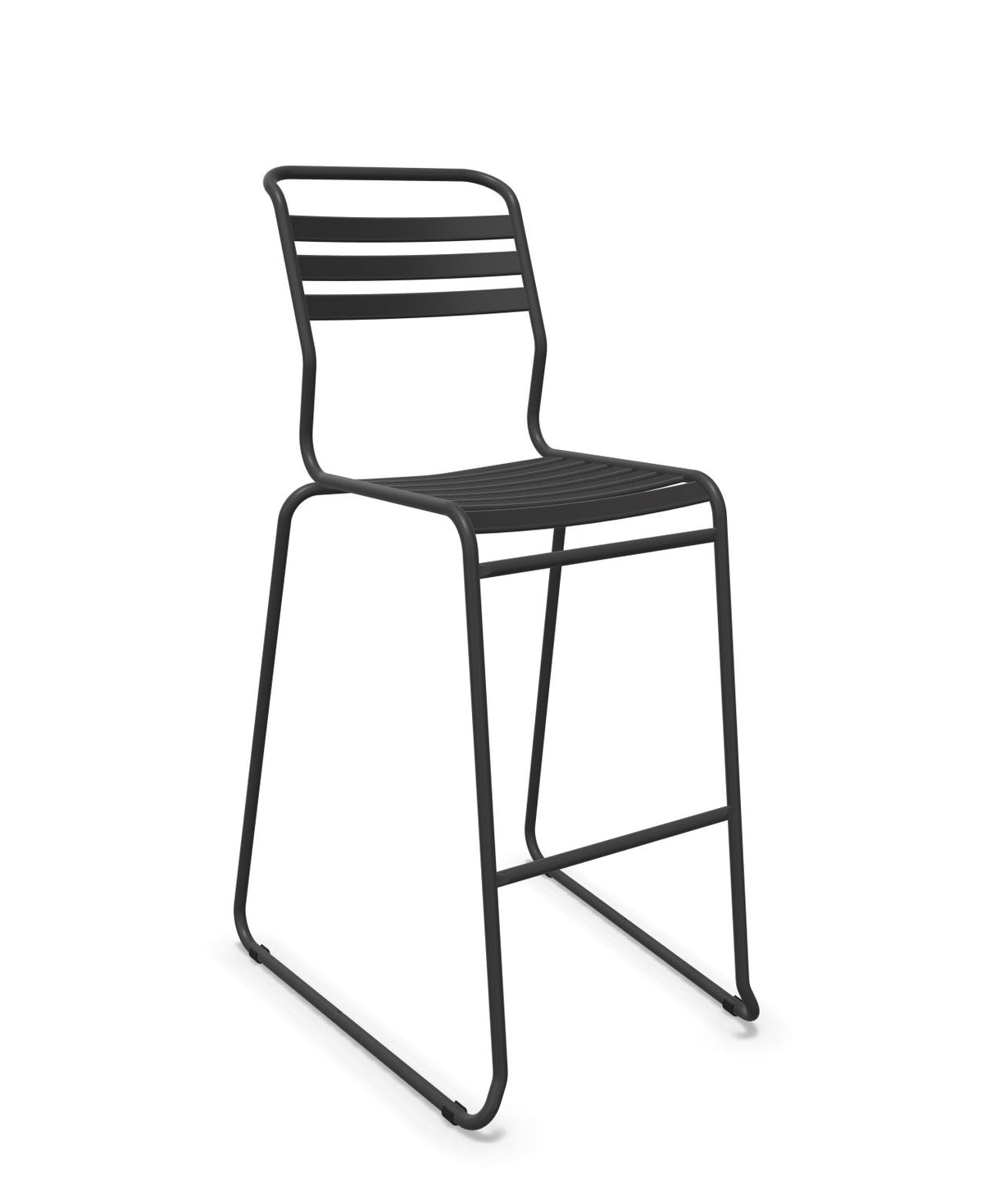 Schaffner Säntis Tabouret de bar luge à lattes 