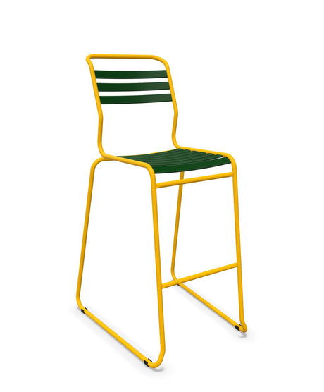 Schaffner Säntis Tabouret de bar luge à lattes 