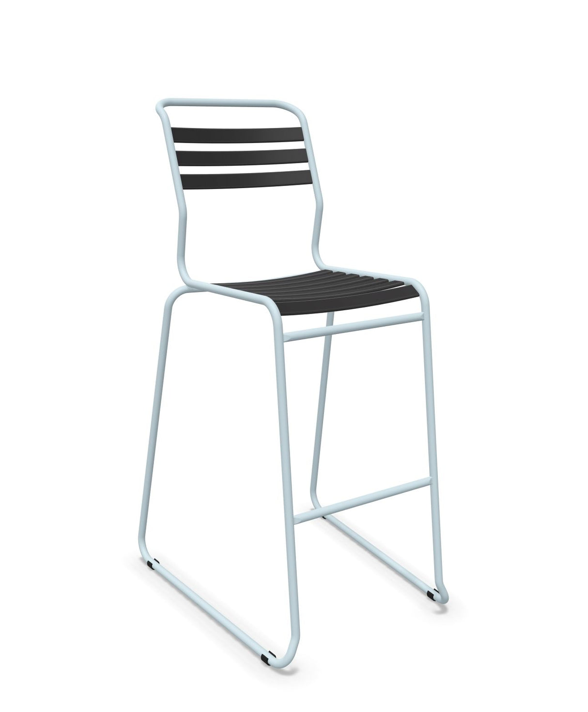Schaffner Säntis Tabouret de bar luge à lattes 