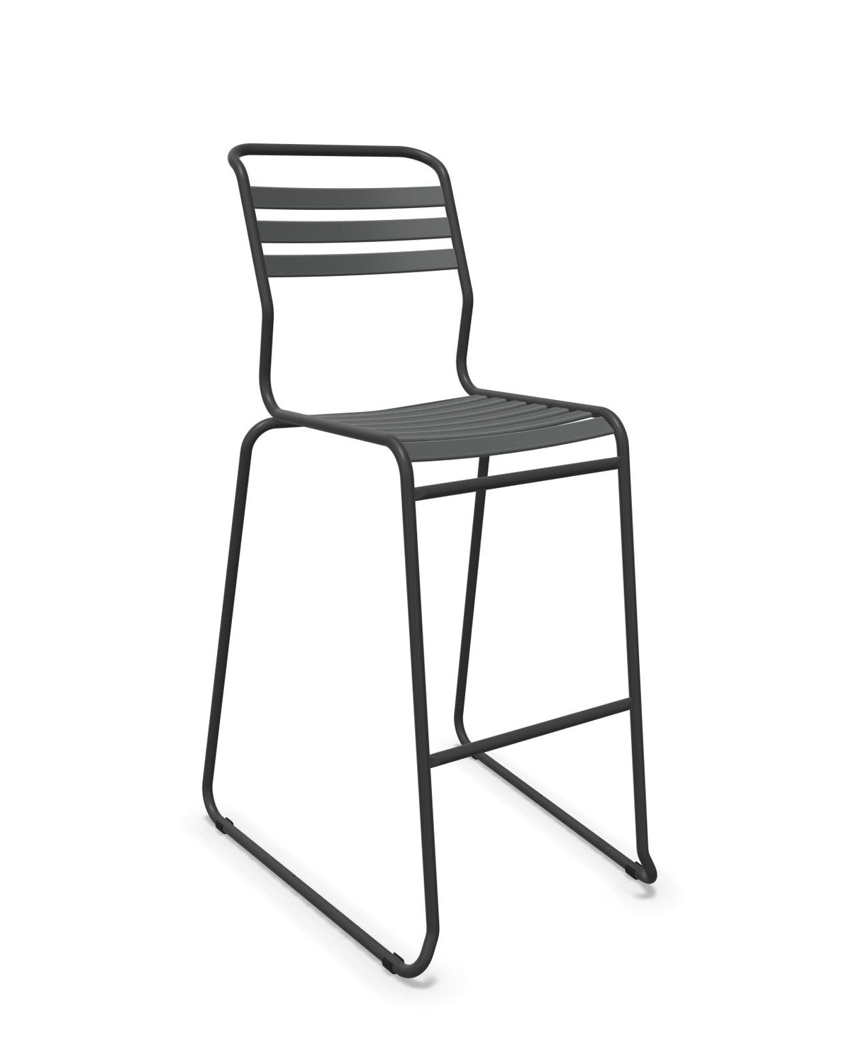 Schaffner Säntis Tabouret de bar luge à lattes 