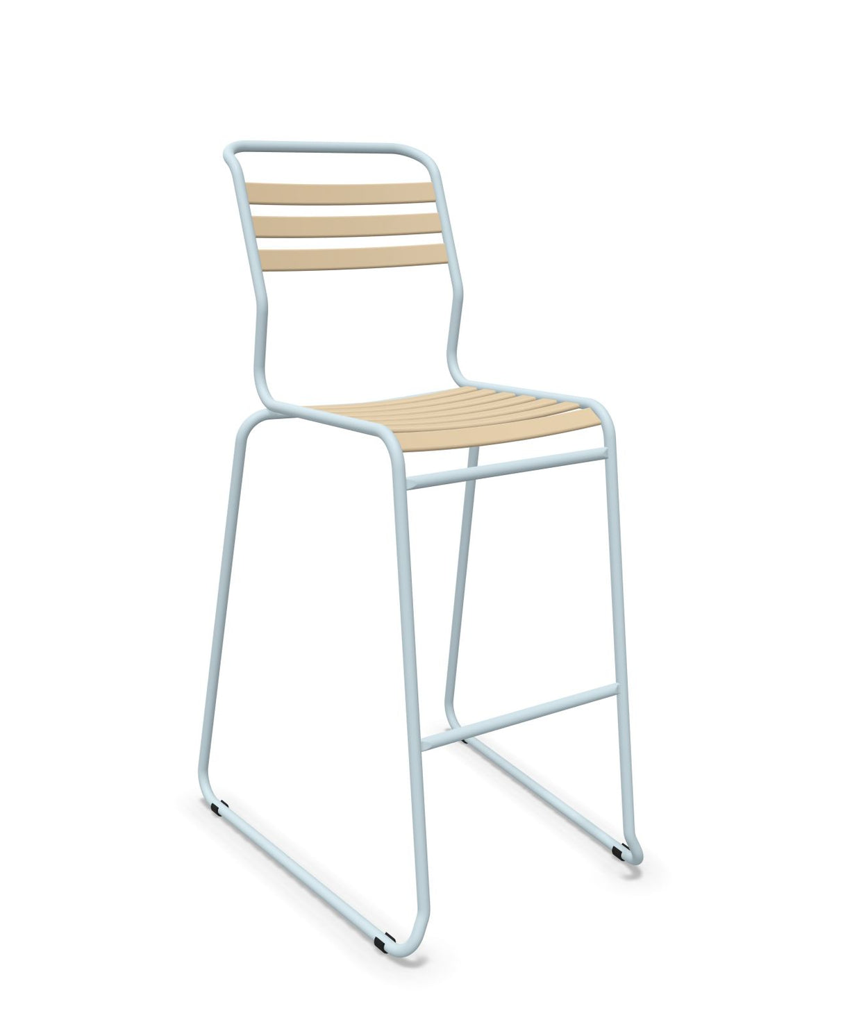 Schaffner Säntis Tabouret de bar luge à lattes 